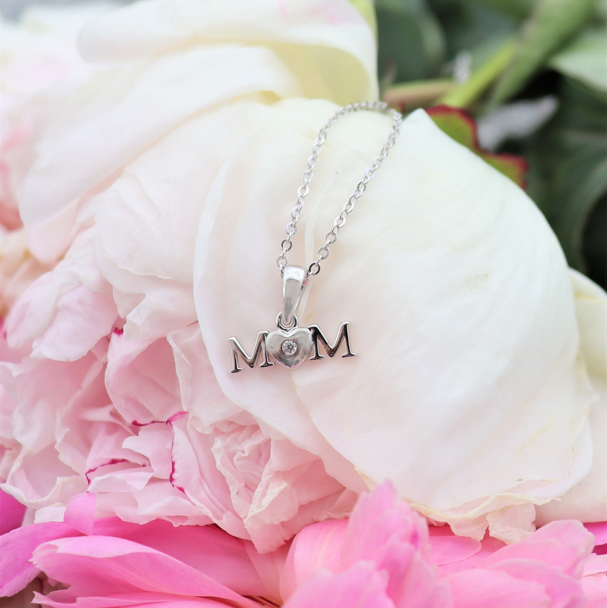 Сребърно колие Мама END0065N - Swan Pearls